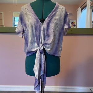 NWT Buddy Love Purple Tie Dye Top